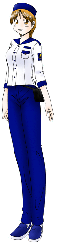 神戸スイーツハーバーの制服のイラスト
