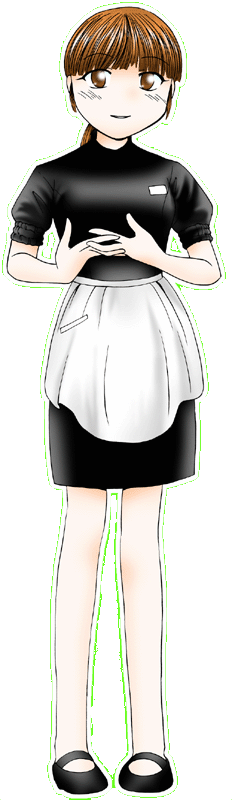 神戸珈琲物語の制服のイラスト