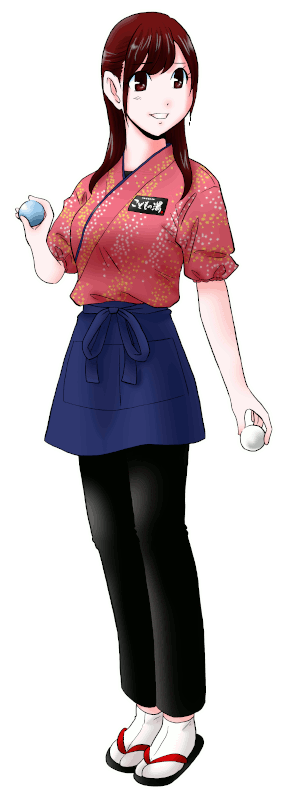 東京こども区 こどもの湯の制服のイラスト