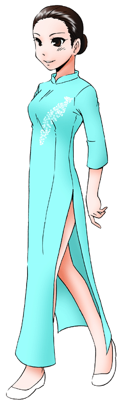 孔雀川菜の制服のイラスト
