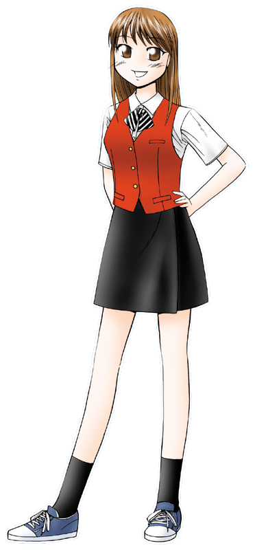 神戸のティータイムの制服のイラスト
