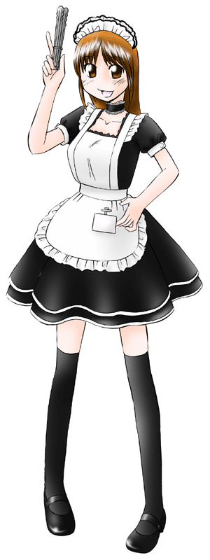 MAID'S焼肉ダイニング黒兵衛の制服のイラスト