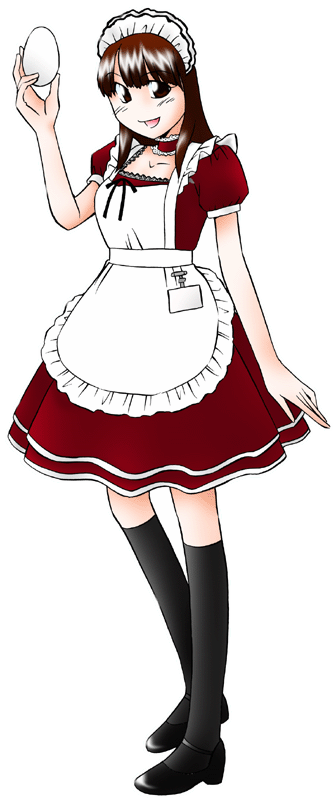 MAID'S焼肉ダイニング黒兵衛の制服のイラスト