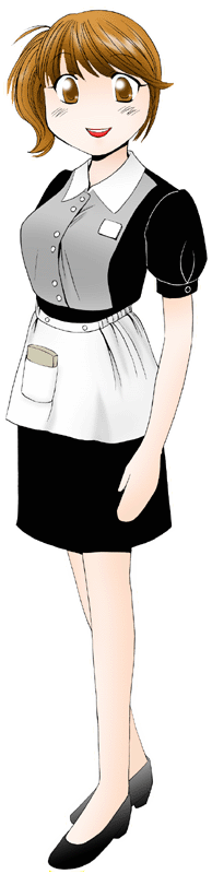 とんかつＫＹＫの制服のイラスト