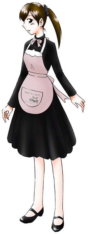LADUREE ラデュレの制服のイラスト