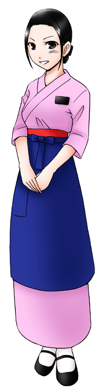 蓝亭の制服のイラスト