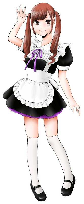 MAID♡LL Cafe ラプシャトーの制服のイラスト