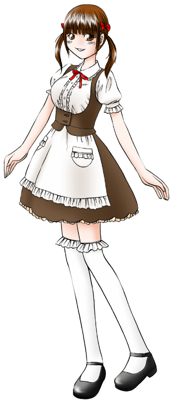 めいどinじゃぱんの制服のイラスト