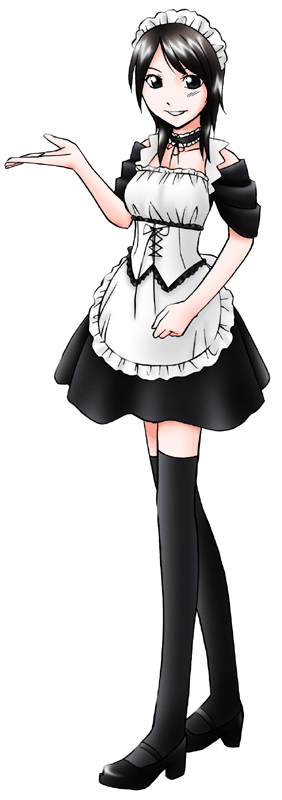 メイド･ラテの制服のイラスト
