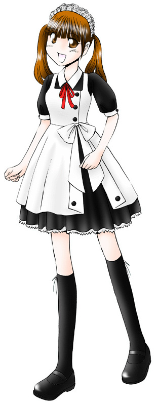 mel cafe（メルカフェ）の制服のイラスト