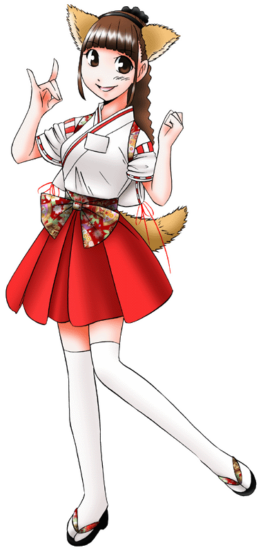 Kawaii Cafe みこみこの制服のイラスト