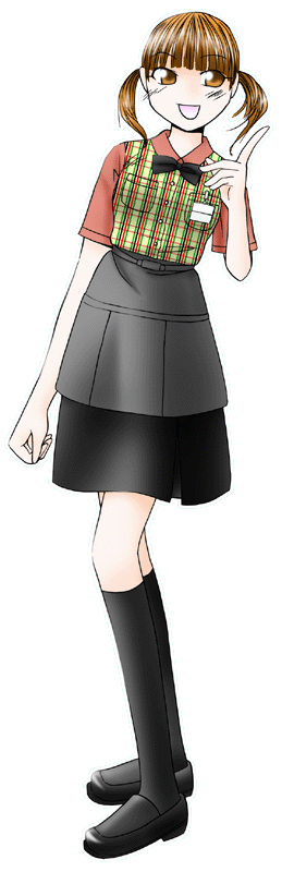 キッチンモレットの制服のイラスト