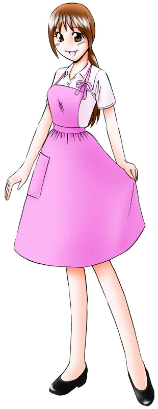 パティスリーモナミの制服のイラスト