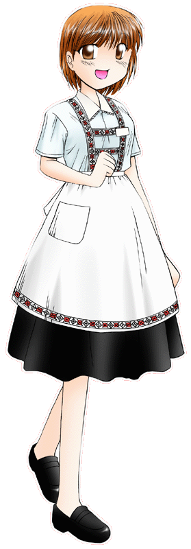 黐木もちのきの制服のイラスト