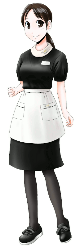 洋食 麦星 by グリル満天星の制服のイラスト