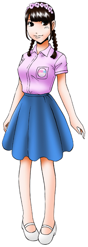 マイメロキキララカフェの制服のイラスト