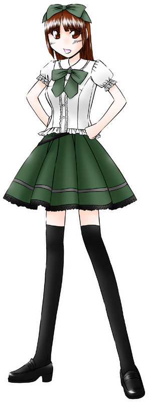 妹系カフェＮＡＧＯＭＩの制服のイラスト