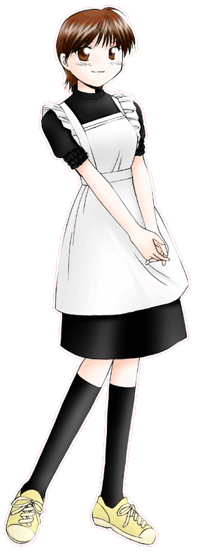 中川ベーカリーの制服のイラスト