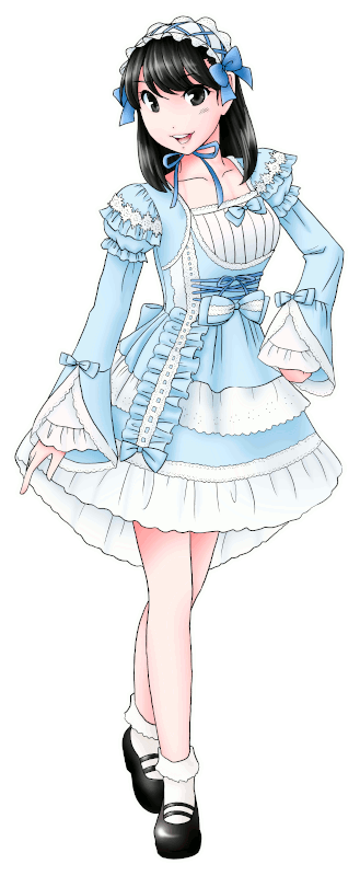 cafe＆bar NANAIRO（なないろ）の制服のイラスト