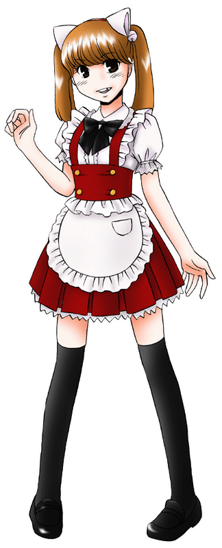 ねこの丘の制服のイラスト