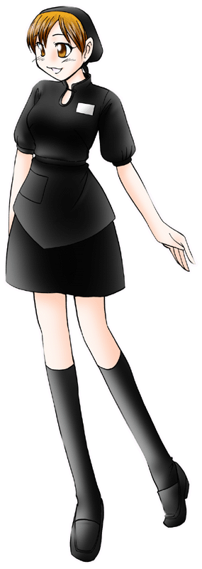 NEW'Sチャイナ白金の制服のイラスト