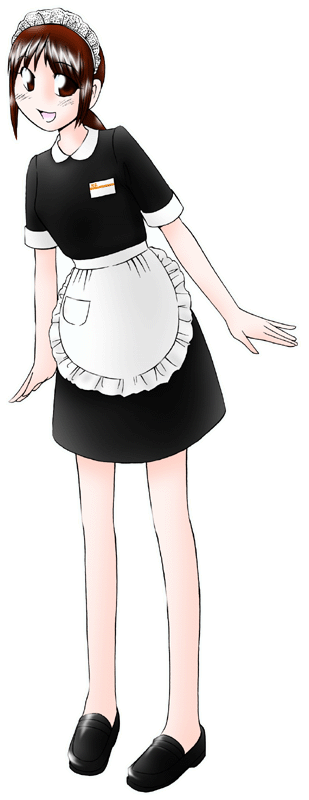 NRE 日本食堂の制服のイラスト