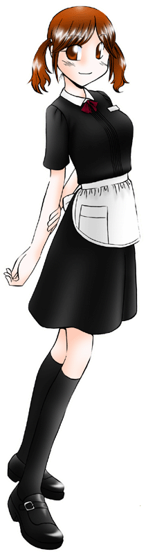 日東コーナーハウスの制服のイラスト