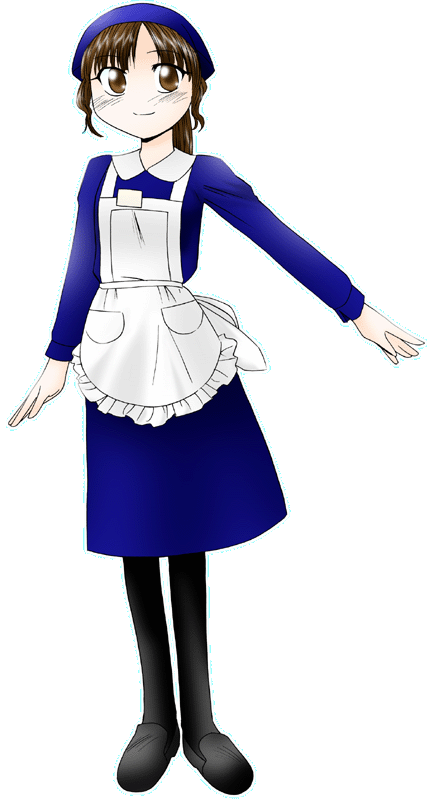 野とンの制服のイラスト