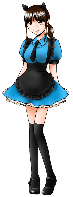 NyaNyaカフェの制服のイラスト