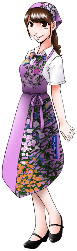 御菓子御殿の制服のイラスト