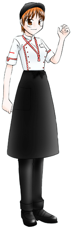 おむらいす亭の制服のイラスト