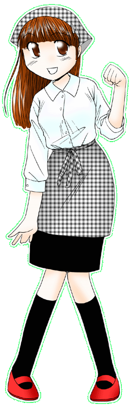 パン工場の制服のイラスト