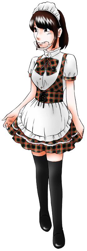 ペッパーランチダイナーの制服のイラスト