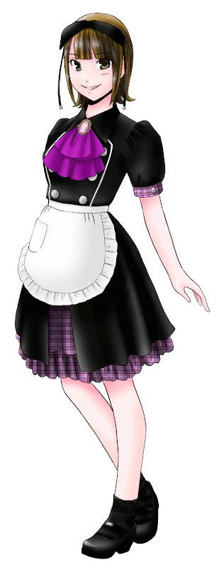 大衆メイド喫茶ロイヤルの制服のイラスト