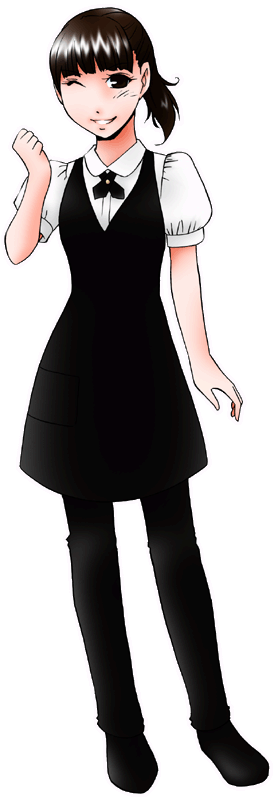 カフェ・レスト ラフィーネの制服のイラスト