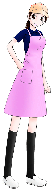 レインボーハットの制服のイラスト