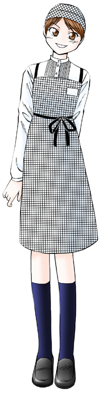 洋菓子ルネッサンスの制服のイラスト