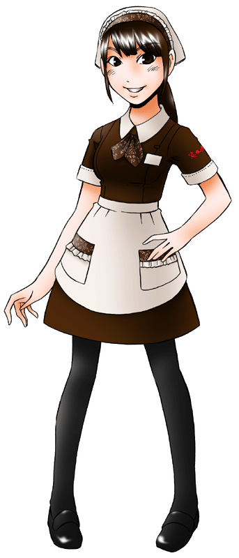 Reve de chef（レーブドゥシェフ）の制服のイラスト