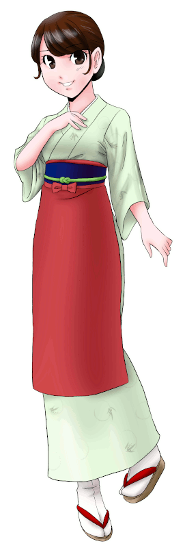 六歌仙の制服のイラスト