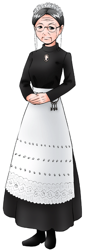 カフェ・ロッテンマイヤーの制服のイラスト