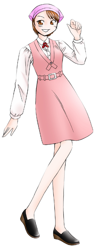 両口屋是清の制服のイラスト
