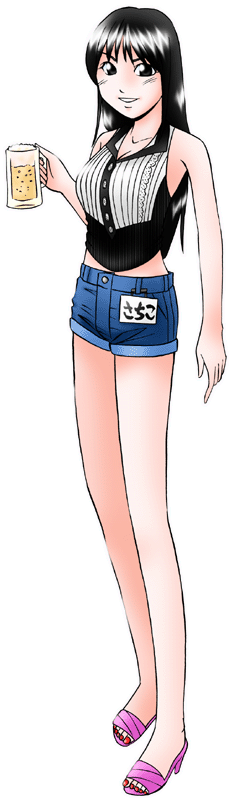 ビアガーデン　カーニバル　さちこの制服のイラスト