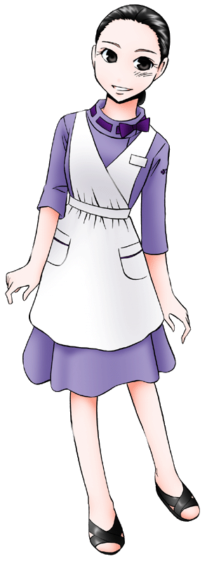 さかえ屋の制服のイラスト