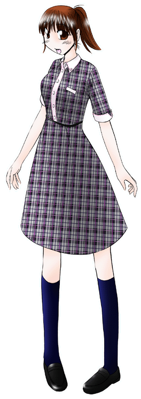 サンリオショップの制服のイラスト
