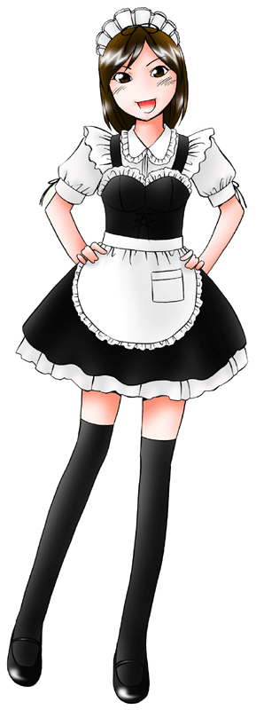 House of the Sweets Cafe スイーツカフェの制服のイラスト