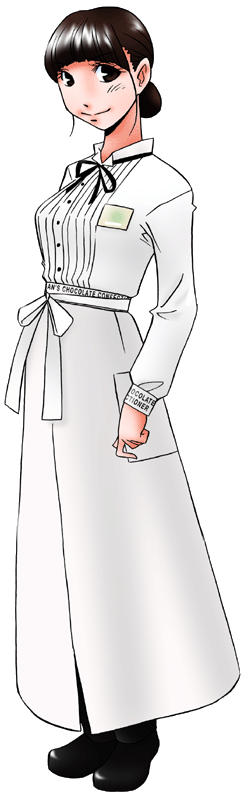 Ｔ２の菓子工房の制服のイラスト