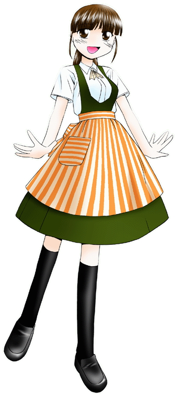 高山ラーメンの制服のイラスト