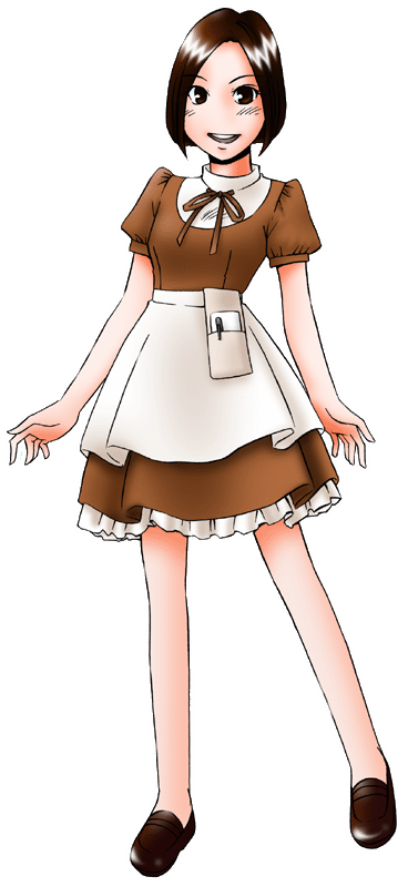 たまごファームの制服のイラスト