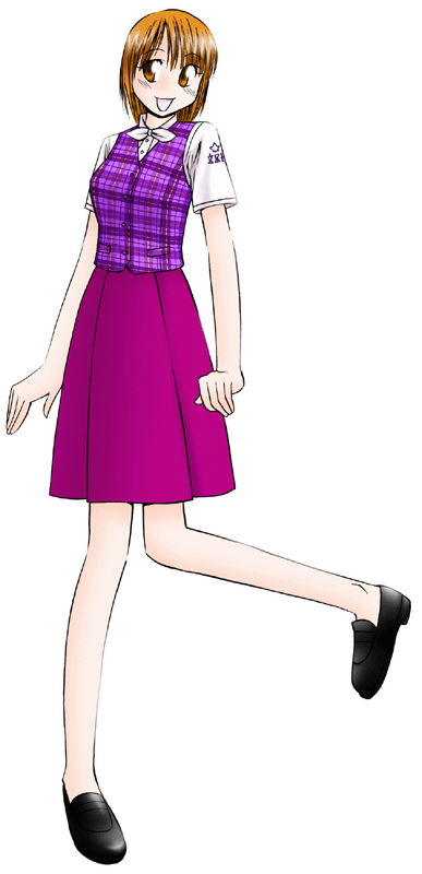 銀座 立田野の制服のイラスト