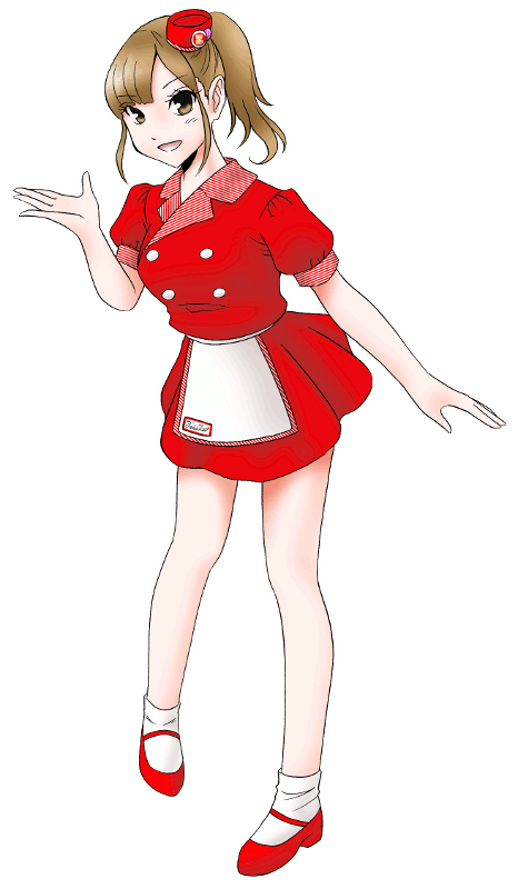 TEDDY’S ❼ CAFE（テディーズセブンカフェ）の制服のイラスト